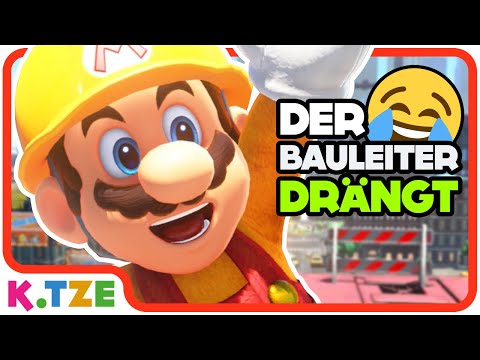 Bauarbeiter Kinder Video 👷&zwj;♂️😂 Super Mario Odyssey Kinderfilm