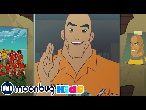 SUPA STRIKAS - S01 E08 - Big Bo Lockdown | Football Cartoon | MOONBUG KIDS - Superheroes