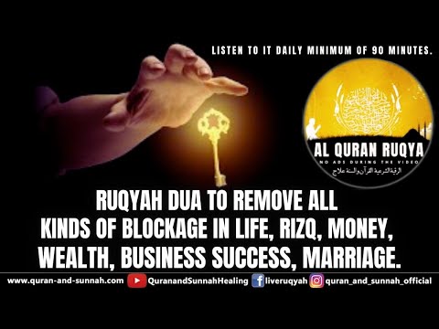 Ruqyah Dua to Remove All Kinds of Blockage in Life, Rizq, Money, Wealth, Business Success, Marriage.