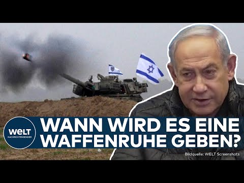 KRIEG IN GAZA: &quot;Bis zum Ende&quot;! Benjamin Netanjahu weist Forderungen nach Waffenruhe zur&uuml;ck