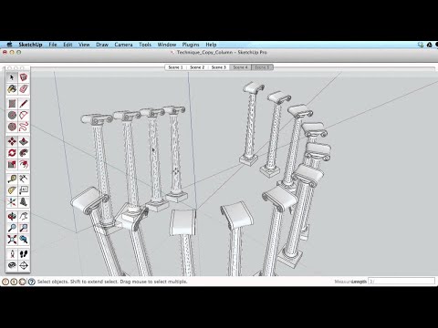 SketchUp Training Series: Copies and Arrays