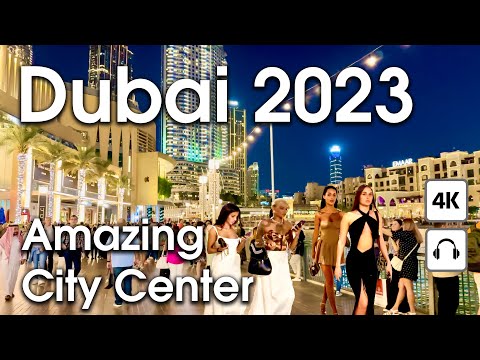 Dubai 🇦🇪 Amazing City Center, Burj Khalifa [ 4K ] Walking Tour Compilation