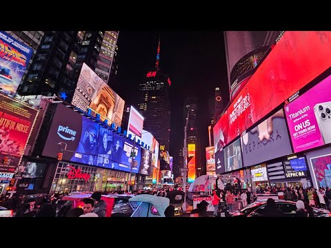 New york city times square night tour