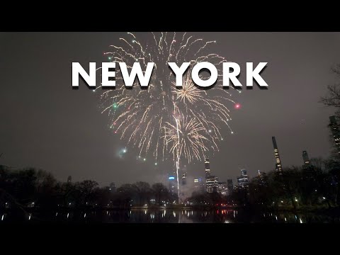 New York New Year's 2024 Fireworks in Central Park