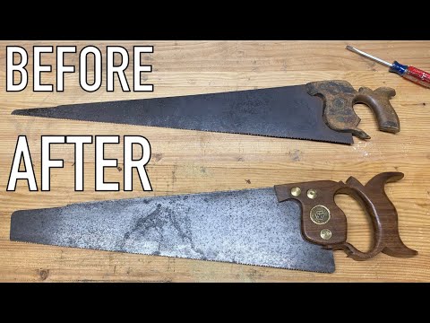 Restoring a saw from 1865 that I saved from the trash