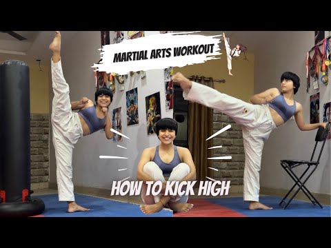 How to kick high l Martial arts high kick workout l kick tutorial l flexibility exercise l beginners