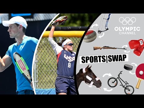 Tennis vs Softball with Vasek Pospisil &amp; Haylie McCleney | Sports Swap Challenge