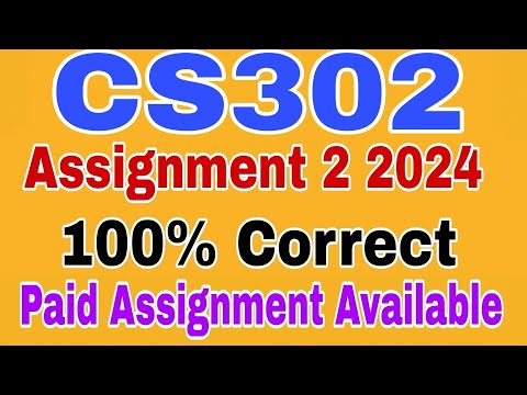 Cs302 Assignment 2 Fall 2024|Cs302 Assignment 2 solution 2024||Cs302 Assignment 2 2024 