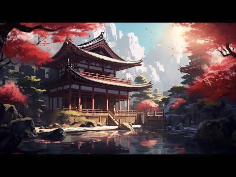 Zen Sakura Serenade: Ambient Temples [loop/peaceful/zen/study music]