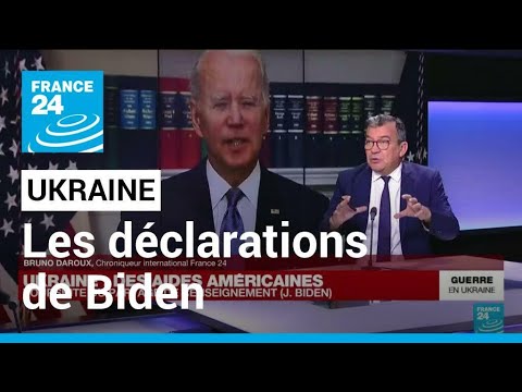 Pour Joe Biden, Vladimir Poutine &quot;ne r&eacute;ussira jamais&quot; &agrave; occuper l'Ukraine &bull; FRANCE 24