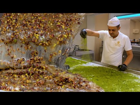 Making the Amazing Turkish Delight! Turkish delight recipe in the factory! Most famous street food!