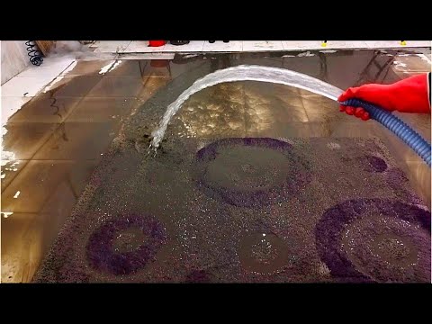 Sticky slime covered poor carpet cleaning satisfying ASMR