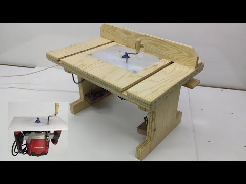 Mini Router Lift Table ||Very easy || Basit Freze Tezgahı Asans&ouml;r Sistemi