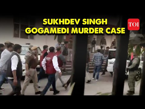 Sukhdev Singh Gogamedi Murder: Police Bring Accused To Sodala Police Station In Jaipur