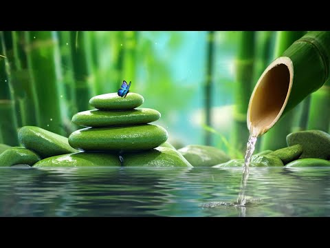 Relaxing Piano Music Bamboo Water Fountain, Sleep Music, Relaxing Music, Meditation Music 24/7