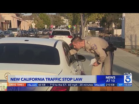 California police can no longer ask you this at a traffic stop starting in 2024