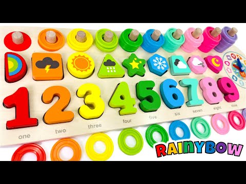 Teach Kids Numbers, Counting, Shapes &amp; ABCs | Best Toy Learning Video