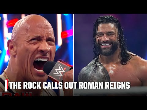 The Rock calls out Roman Reigns on appearance of Monday Night RAW | WWE on ESPN