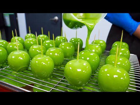 Not apples! Apologies for being so alike! Green Apple Mousse Cake / Korean street food
