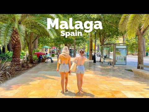 Malaga, Spain 🇪🇸 July 2023 4K-HDR Walking Tour (▶188min)