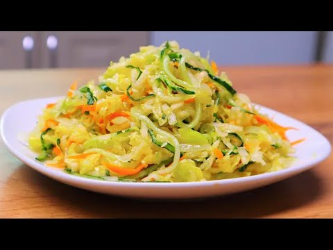 Eat cucumber salad for lunch every day and you will lose belly fat! 3 top cabbage recipes