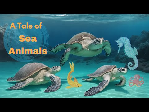 The Great Underwater Adventure, A Nice Tale of Sea Animals, 3D Animated Story for Kids. 