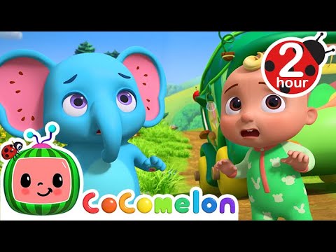 Be Safe While Washing the Bus! | CoComelon Animal Time | Animal Nursery Rhymes