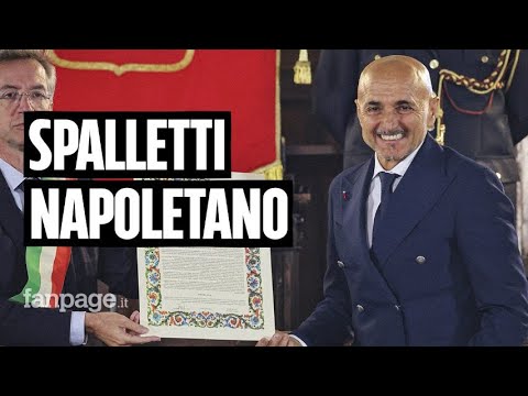 Luciano Spalletti &egrave; cittadino napoletano: &quot;Da questo momento sono officially scugnizzo&quot;