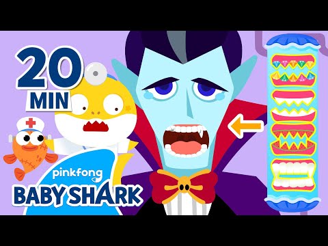 Scary Vampire's Teeth are Rotten | +Compilation | Hospital Play in Halloween | Baby Shark Official