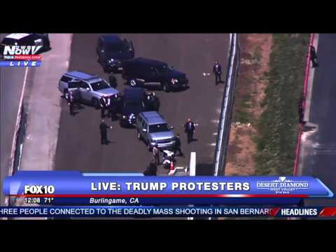 This Is What Happens When Protesters Try To Block Donald Trump = FNN