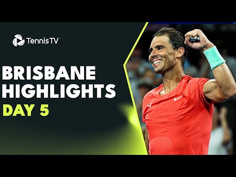 Nadal Faces Kubler; Dimitrov &amp; Hijikata Also Feature | Brisbane 2024 Day 5 Highlights