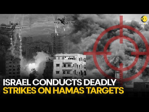 Israel War: Israeli army footage of overnight strikes on Hamas targets I WION Original