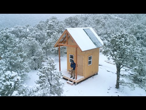 Building Cabin in the Woods Only 55 Square Feet