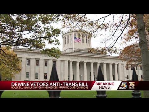 Ohio&rsquo;s GOP governor vetoes ban on gender-affirming care, trans athletes in girls sports