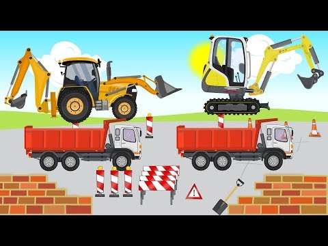 Excavators and Loaders  - Street Vehicles and many other Machines - Compilation