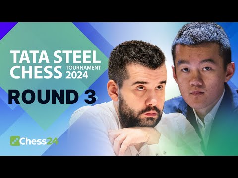 Gukesh Plays World Champ Ding! Vidit v Ian &amp; Can Alireza Win Thrice In A Row? Tata Steel 2024 Rd 3