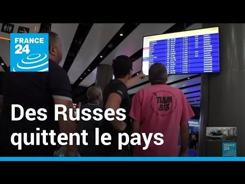 Apr&egrave;s les annonces de Poutine, des Russes quittent le pays &bull; FRANCE 24