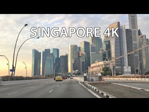 Singapore 4K - Driving Downtown - Morning Drive