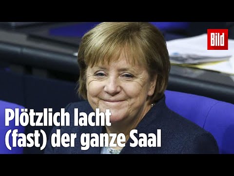 Merkel kontert Frage von AfD-Politiker mit Humor