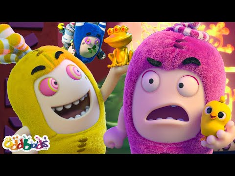 🐸 THE FROG CURSE + More! 🐤✈️ | BEST OF NEWT 💗 | ODDBODS | Funny Cartoons for Kids