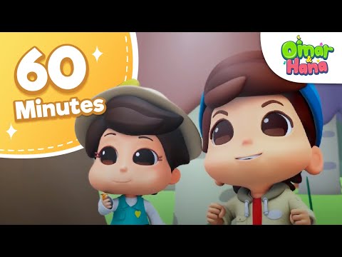 Omar &amp; Hana English Compilation 60 Minutes | Islamic Series &amp; Songs For Kids