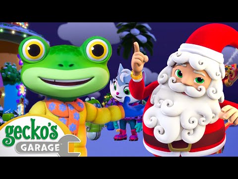 🎄 Santa's White Christmas! 🎄 | Gecko's Garage | Fun Winter Kids Cartoon