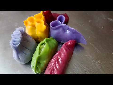 How to make 6 type Colourfull Dim Sum || 
