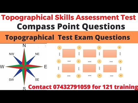 TfL topographical test/ Compass point questions/Topographical test exam questions example