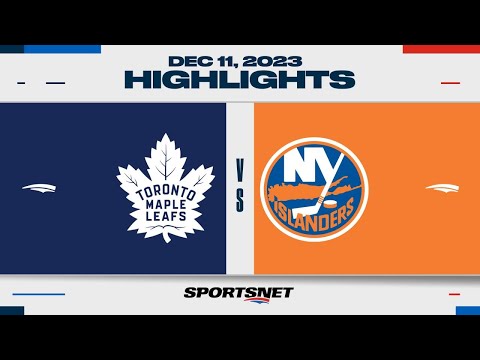 NHL Highlights | Maple Leafs vs. Islanders - December 11, 2023