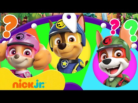 PAW Patrol Jungle Pups Spin the Wheel #1! w/ Tracker &amp; Skye | Games For Kids | Nick Jr.