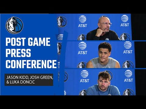 Jason Kidd, Josh Green, &amp; Luka Dončić | Press Conference @GSW | 12/30/23