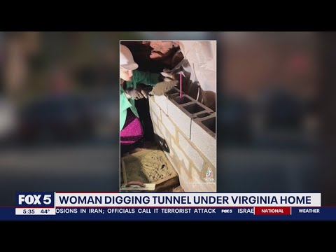 Neighbors express concern over Herdon woman's viral home project digging tunnel underneath her home