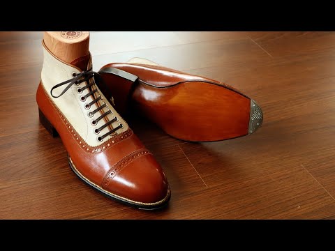 Making HANDMADE Balmoral Boots with Buffalo Calf Leather 