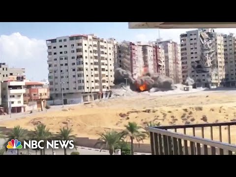 Video captures explosion as Israeli missile hits Gaza City